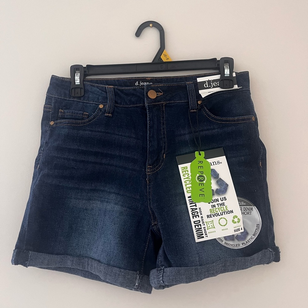 D. Jeans Women's Indigo Denim Shorts